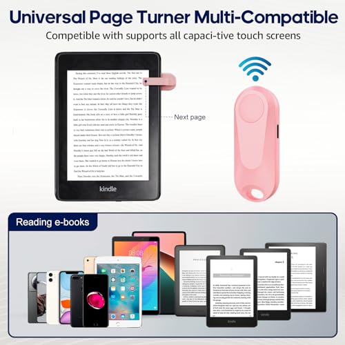 DATAFY Remote Control Page Turner for Kindle Paperwhite Oasis Kobo eReaders, Camera Camcorder Remote Controls, Page Turner Clicker for ipad Tablets Reading Novels with Wrist Strap Storage Bag - Image 5