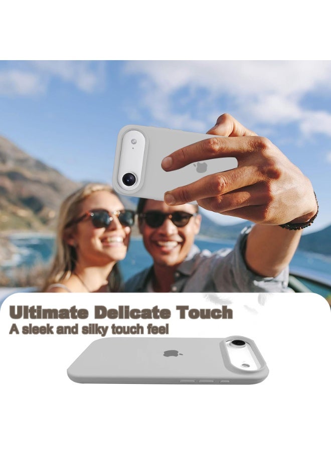 أوللاي حافظة واقية لهاتف iPhone 17 Air، مصنوعة من مادة السيليكون، مقاومة للصدمات مع حماية عدسة الكاميرا وتغطية زر التحكم، غطاء واقي للهاتف المحمول مضاد للصدمات، متوافق مع ملحقات MagSafe، لون أصفر - Image 5