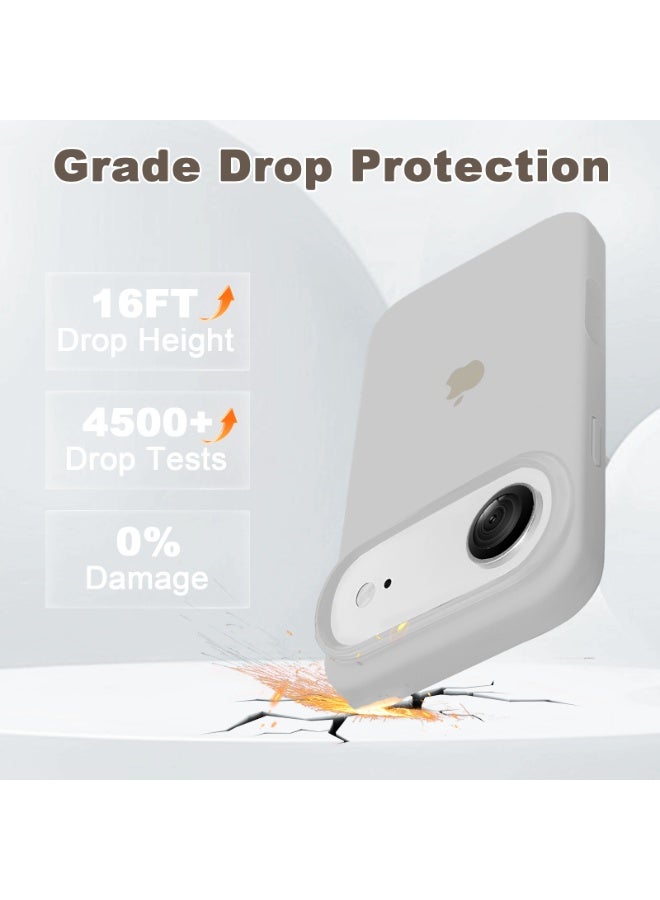 أوللاي حافظة واقية لهاتف iPhone 17 Air، مصنوعة من مادة السيليكون، مقاومة للصدمات مع حماية عدسة الكاميرا وتغطية زر التحكم، غطاء واقي للهاتف المحمول مضاد للصدمات، متوافق مع ملحقات MagSafe، لون أصفر - Image 2