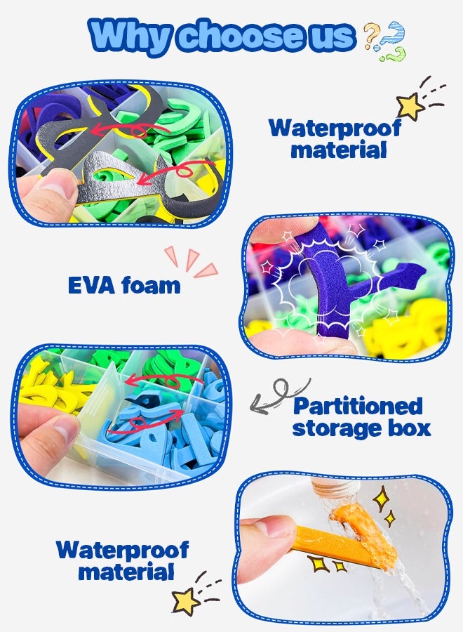 Arabic Alphabet Magnetic Alphabet and Number Boards, School Alphabet and Board Pack, Alphabet Learning Game Boards for Kids Spelling and Learning Activities, 200 Pieces with Double Sided Magnets - Image 5