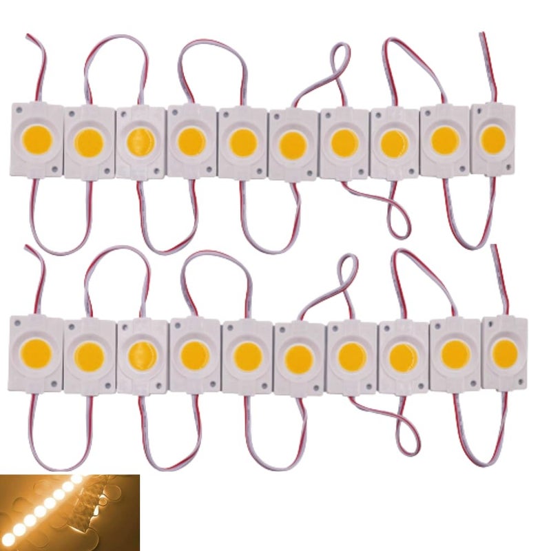 Autozap 20 Pcs Car Motorcycle Under Glow Led Module Strip Light Interior Light, Dash Light, Back Up Lamp Car, Motorbike, Truck, Van (Warn White) - Image 2
