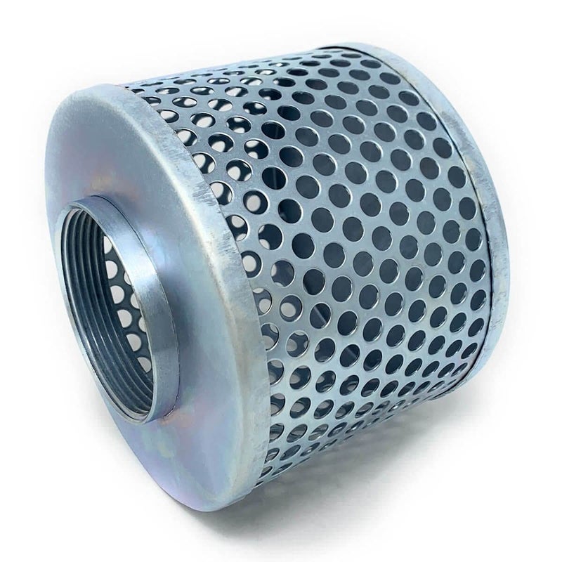 Gloxco 3" Suction Strainer, Round Hole, Zinc Plated Steel (STR-RH300) - Image 4