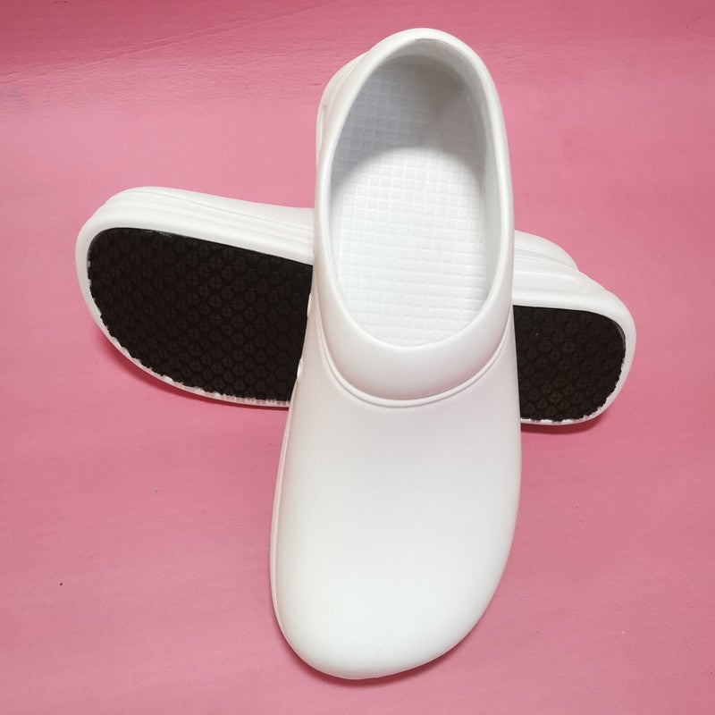 WAKO Chef Shoes Non-slip Kitchen Shoes Work Shoes Oil-proof Waterproof Wear-resistant Back Kitchen Rubber Shoes Special EVA Shoes - Image 1