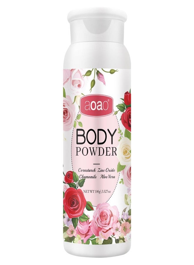 AOAO Women's Body Powder, Talc-Free Cashmere Dusting Powder for Women, Anti-Sweat & Chafing for Underarms & Skin Folds, Soothe with Aloe, Protect Zinc Oxide, Ladies Body Powder Daily Care, 3.53oz - Image 1
