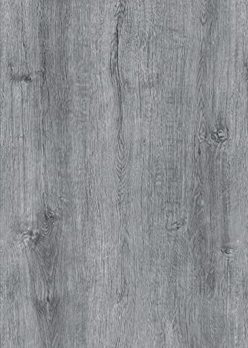 Ismoon Wood Wallpaper 177x196Light Grey Wood Peel and Stick Wallpaper Gray Wood Contact Paper Removable Wallpaper SelfAdhesive Wood Grain Faux Furniture Film Roll Desk Table Wall Cabinet Shelf Draw - Image 1