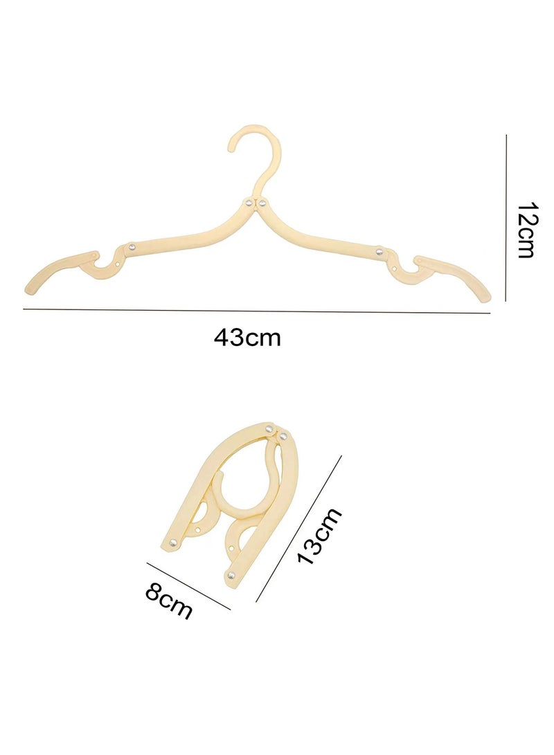 Travel Hangers,4pcs Portable Folding Clothes Hangers Telescopic Drying Rack Colorful Clothes Hangers for Travel and Home - Image 2