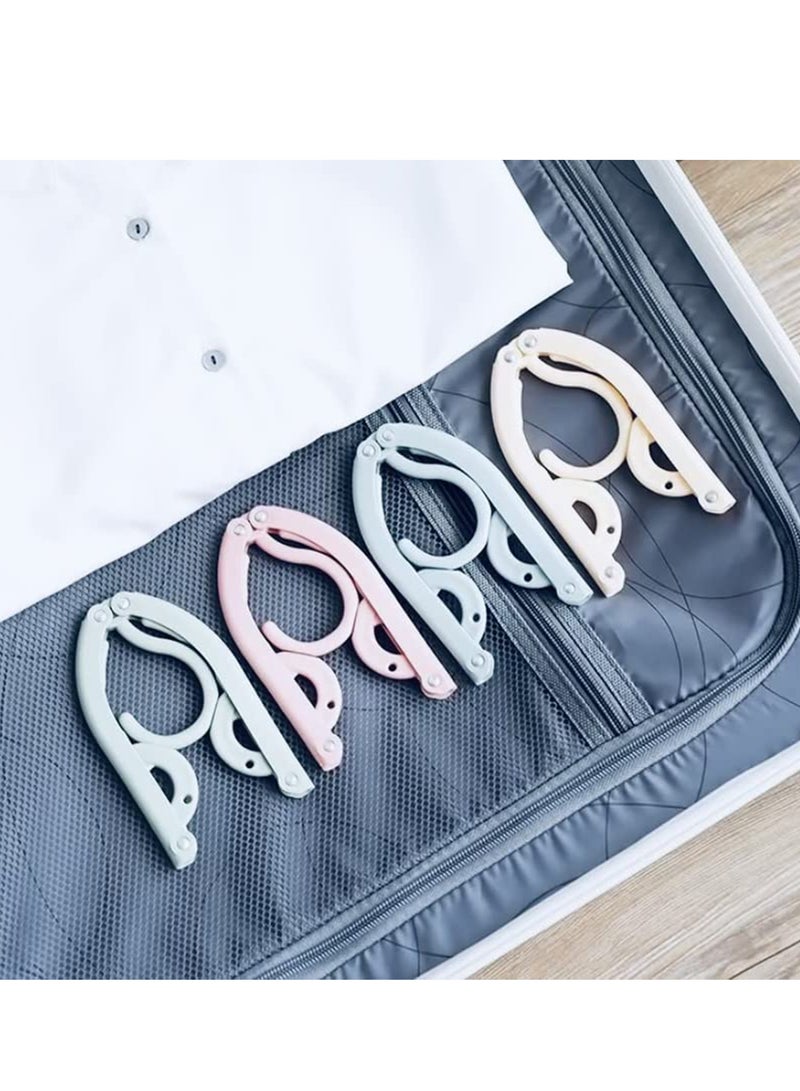 Travel Hangers,4pcs Portable Folding Clothes Hangers Telescopic Drying Rack Colorful Clothes Hangers for Travel and Home - Image 5
