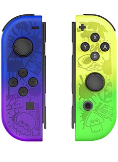 Wireless Joy-Con Controllers for Nintendo Switch, Lite, and OLED - L/R Replacement with Wake-up, Screenshot, Dual Vibration, and Motion Control Features (Blue)
