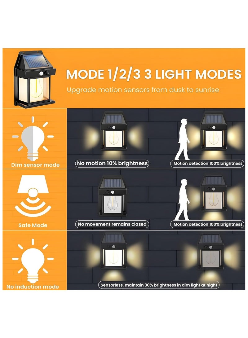 Solar Wall Lights for Outdoor, Wall-mounted, Pathway light, Security light, Garden decorative light, (18, Watts)  - Image 2