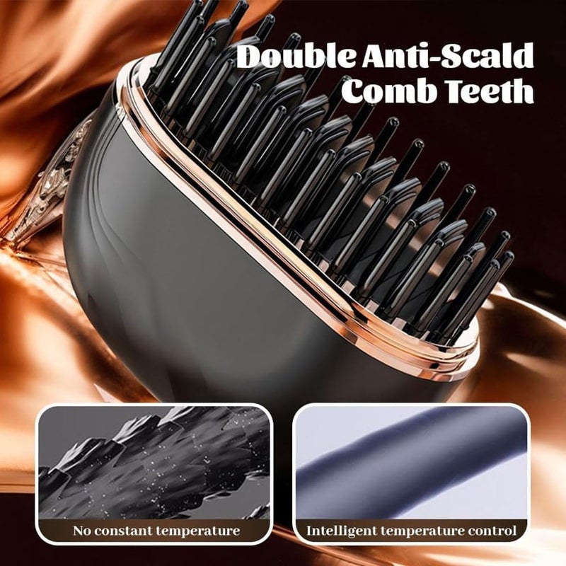 Mini Portable 2-in-1 Wireless Hair Straightener (Pack of 2): Lightweight, Quick Heating 3-Gear Temperature Control and Anti-scalding Household Travel Hair Straightener - Image 3