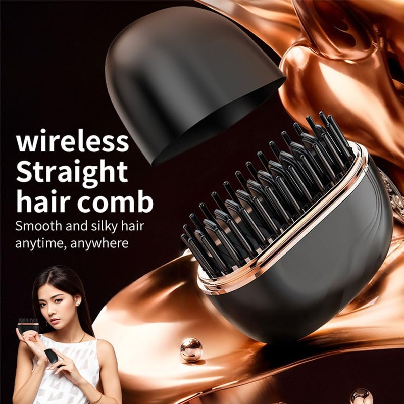 Mini Portable 2-in-1 Wireless Hair Straightener (Pack of 2): Lightweight, Quick Heating 3-Gear Temperature Control and Anti-scalding Household Travel Hair Straightener - Image 2