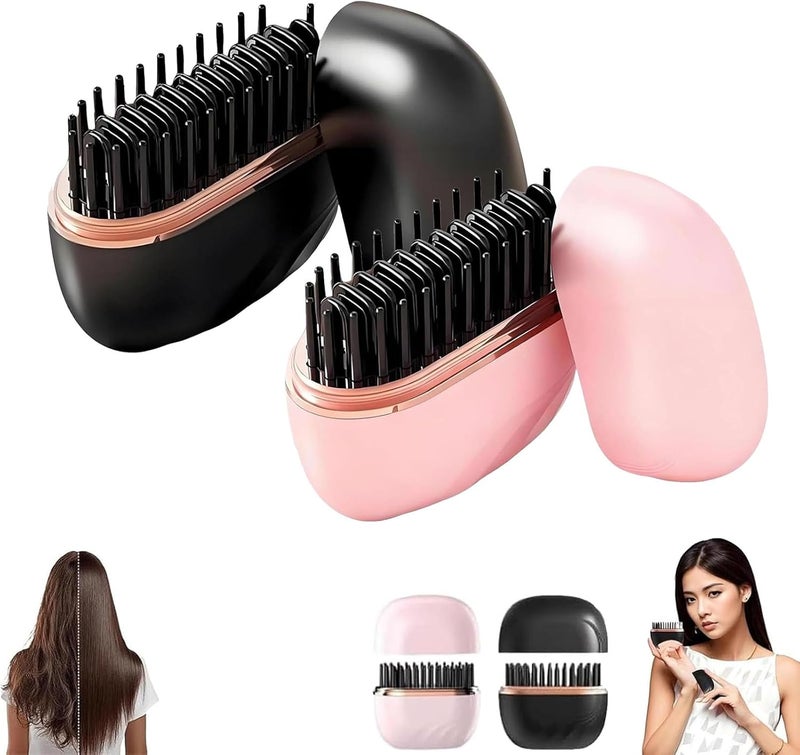 Mini Portable 2-in-1 Wireless Hair Straightener (Pack of 2): Lightweight, Quick Heating 3-Gear Temperature Control and Anti-scalding Household Travel Hair Straightener - Image 1