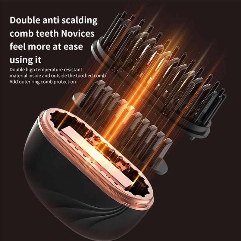 Mini Portable 2-in-1 Wireless Hair Straightener (Pack of 2): Lightweight, Quick Heating 3-Gear Temperature Control and Anti-scalding Household Travel Hair Straightener - Image 5