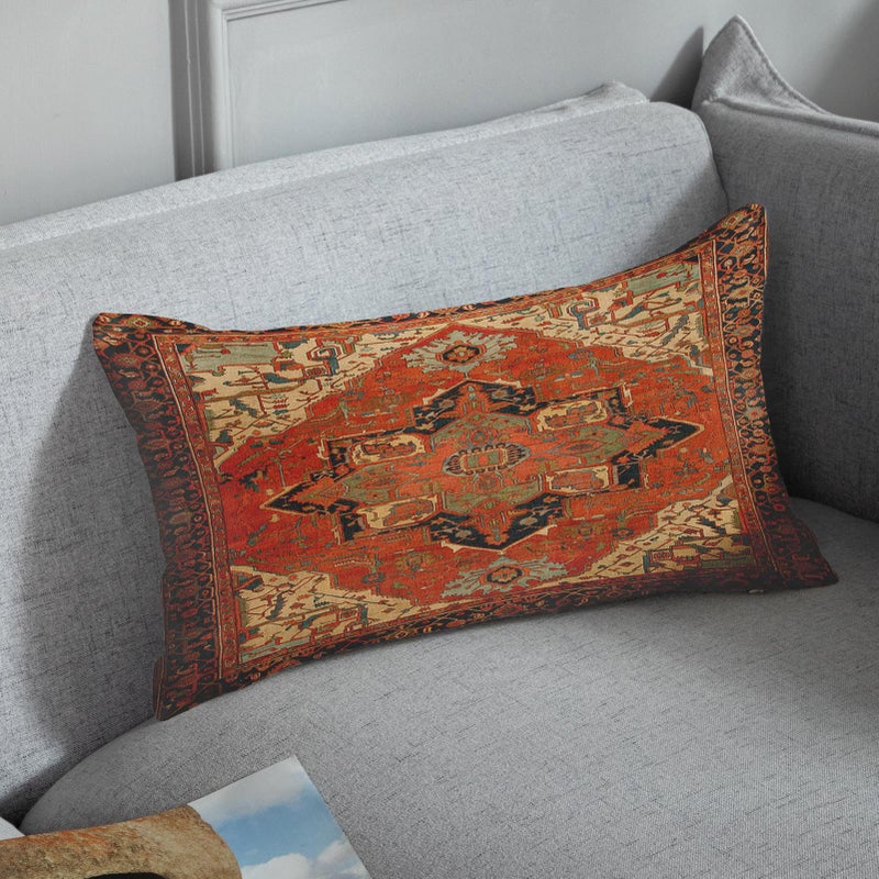 Britimes Britimes Throw Pillow Covers  Aztec Kilim Home Art Decor  12 x 20 Inches Set of 2 Cushion Couch Sofa Cases  Abstract Oil Painting Pillowcases for Bedroom  Living Room  Ethnic Decorative  Tribal  - Image 3