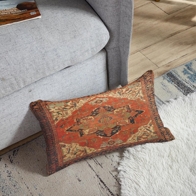 Britimes Britimes Throw Pillow Covers  Aztec Kilim Home Art Decor  12 x 20 Inches Set of 2 Cushion Couch Sofa Cases  Abstract Oil Painting Pillowcases for Bedroom  Living Room  Ethnic Decorative  Tribal  - Image 5
