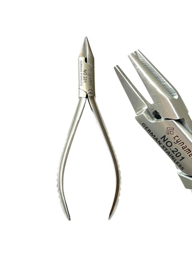 CYNAMED Premium German Stainless Orthodontic Aderer Plier 3 Prong Dental Wire Bending Plier Priple Beak Lab - Image 5