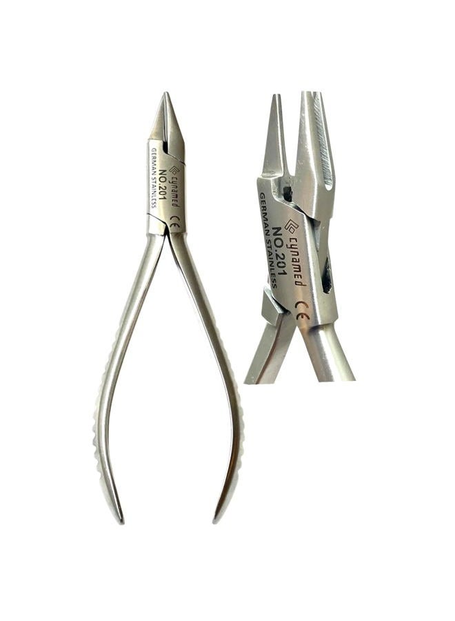 CYNAMED Premium German Stainless Orthodontic Aderer Plier 3 Prong Dental Wire Bending Plier Priple Beak Lab - Image 4