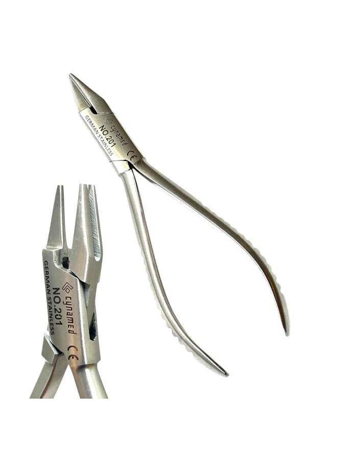 CYNAMED Premium German Stainless Orthodontic Aderer Plier 3 Prong Dental Wire Bending Plier Priple Beak Lab - Image 2