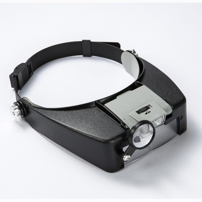 Meichoon Headband Magnifying Glasses15X 3X 65X 8X Eyewear Magnifier with 2 LED Lights Head Lamp for Repairs Reading Jewelry Making