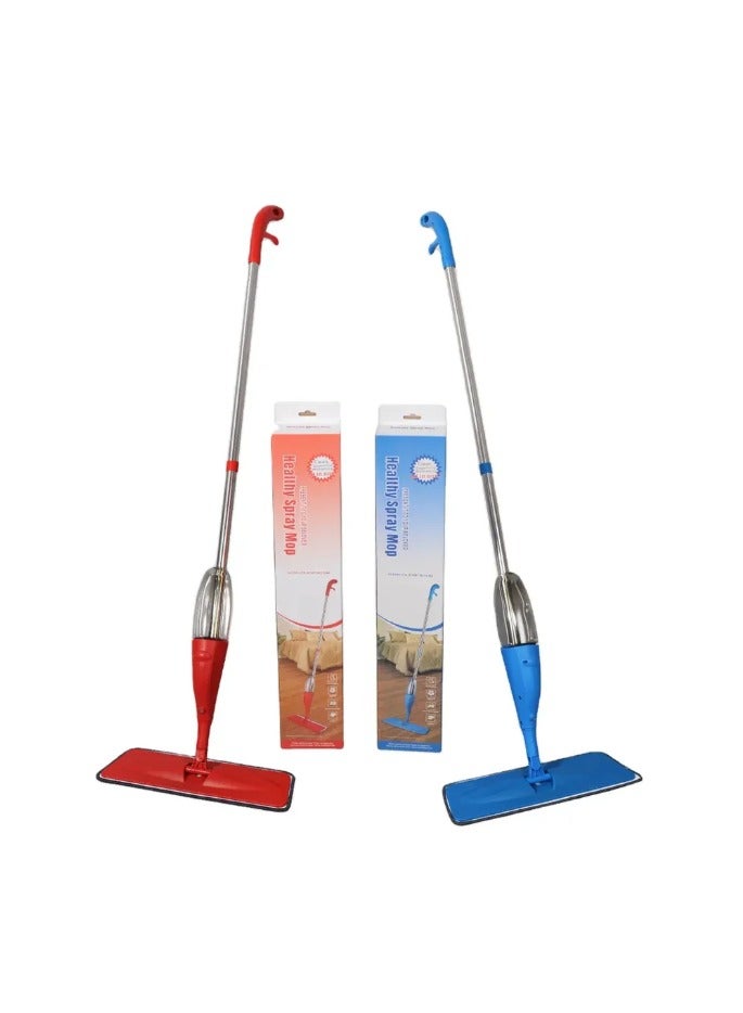 Healthy Spray Mop for Floor Cleaning – 360° Rotation, Built-in Refillable Bottle, Reusable Microfiber Pad– All-in-One Decontamination, Degerming & Fragrance Sterilization Mop – For Office and Home use.  - Image 1