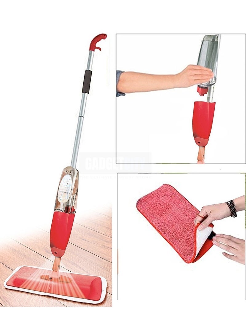 Healthy Spray Mop for Floor Cleaning – 360° Rotation, Built-in Refillable Bottle, Reusable Microfiber Pad– All-in-One Decontamination, Degerming & Fragrance Sterilization Mop – For Office and Home use.  - Image 4