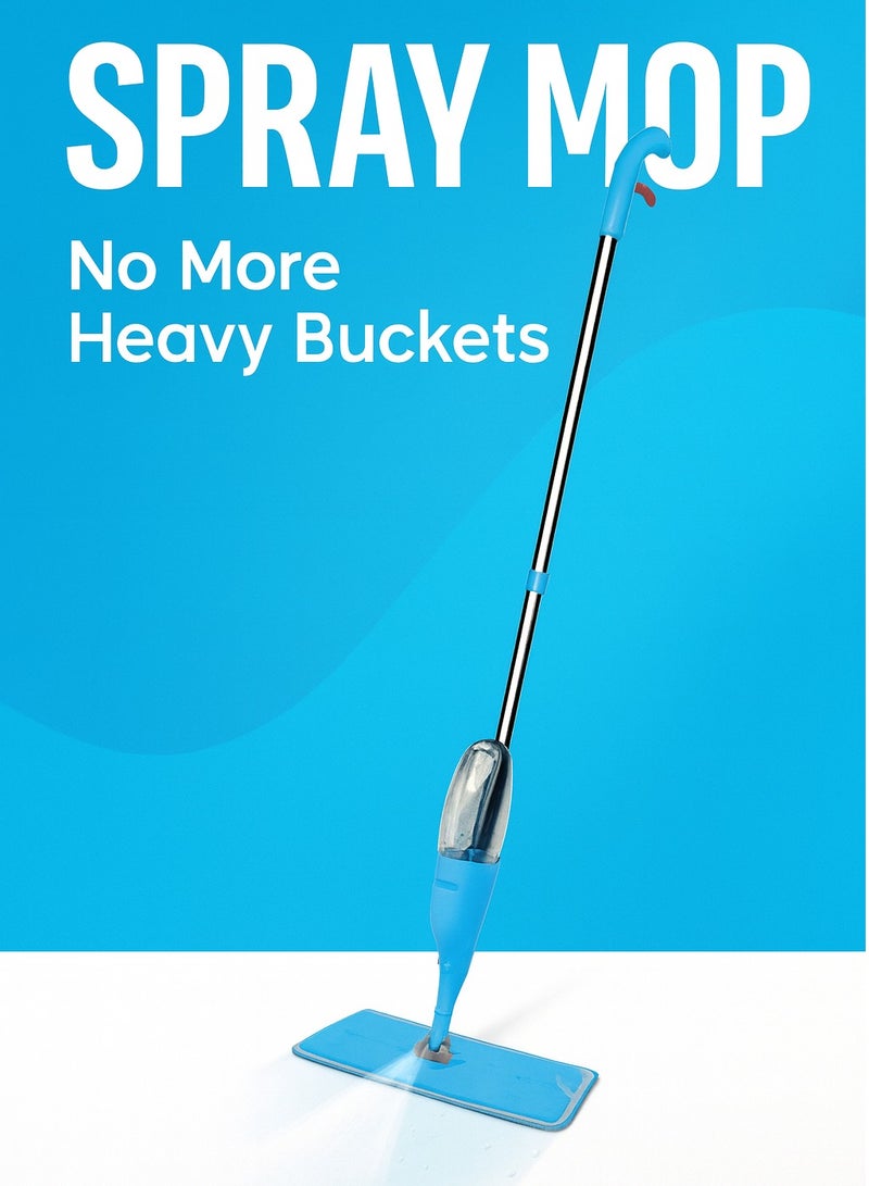 Healthy Spray Mop for Floor Cleaning – 360° Rotation, Built-in Refillable Bottle, Reusable Microfiber Pad– All-in-One Decontamination, Degerming & Fragrance Sterilization Mop – For Office and Home use. - Image 3