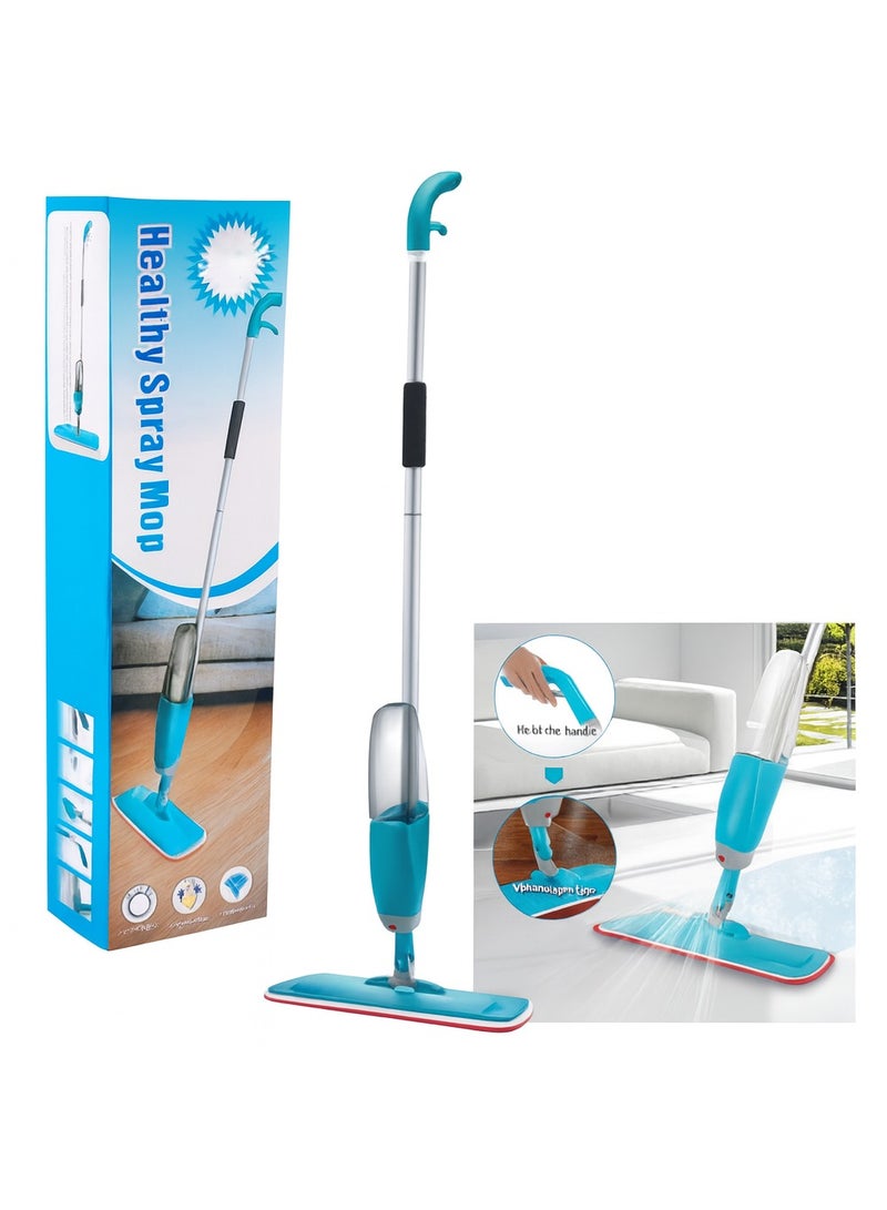 Healthy Spray Mop for Floor Cleaning – 360° Rotation, Built-in Refillable Bottle, Reusable Microfiber Pad– All-in-One Decontamination, Degerming & Fragrance Sterilization Mop – For Office and Home use. - Image 5