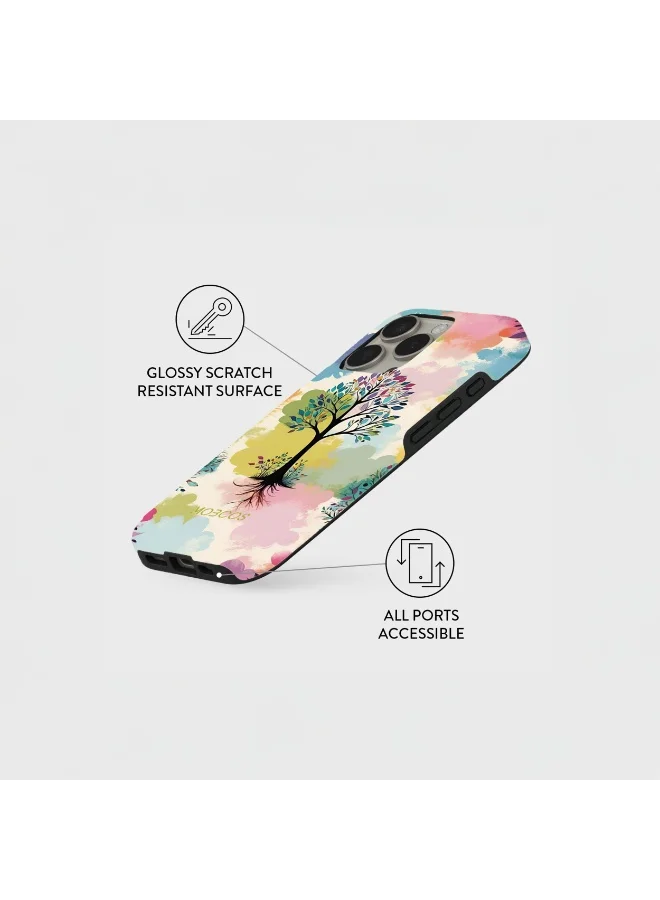Mobcos iPhone 16 Pro Vibrant Roots Mobcos iPhone 16 Pro Vibrant Roots Premium Case Compatible with Hybrid Dual-Layer Hard Shell + Silicone Protection - Scratch-Resistant Shockproof Mobile Cover  | Best Price UAE
