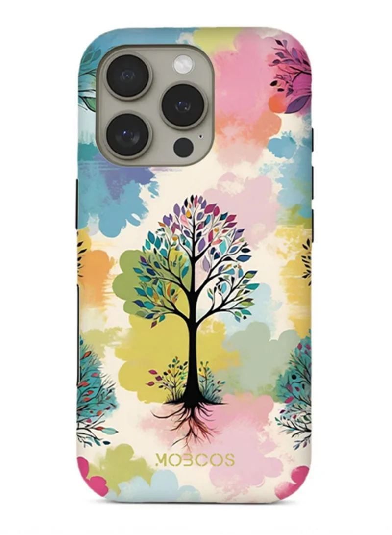 Mobcos Mobcos iPhone 16 Pro Vibrant Roots Premium Case Compatible with Hybrid Dual-Layer Hard Shell + Silicone Protection - Scratch-Resistant Shockproof Mobile Cover