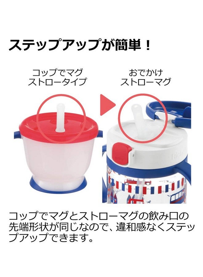 Richell Aqulea Outing Straw Mug 200ml Pink - Image 3