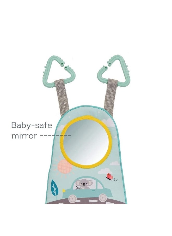Taf Toys Baby Car Seat Toys for Infants with Mirror, Carseat Toys Steering Wheel with Music Lights & Driving Sounds Car Seat Toy for Babies 6 to 12 Months Develops Emotional Intelligence Senses & Motor Skills  - Image 5