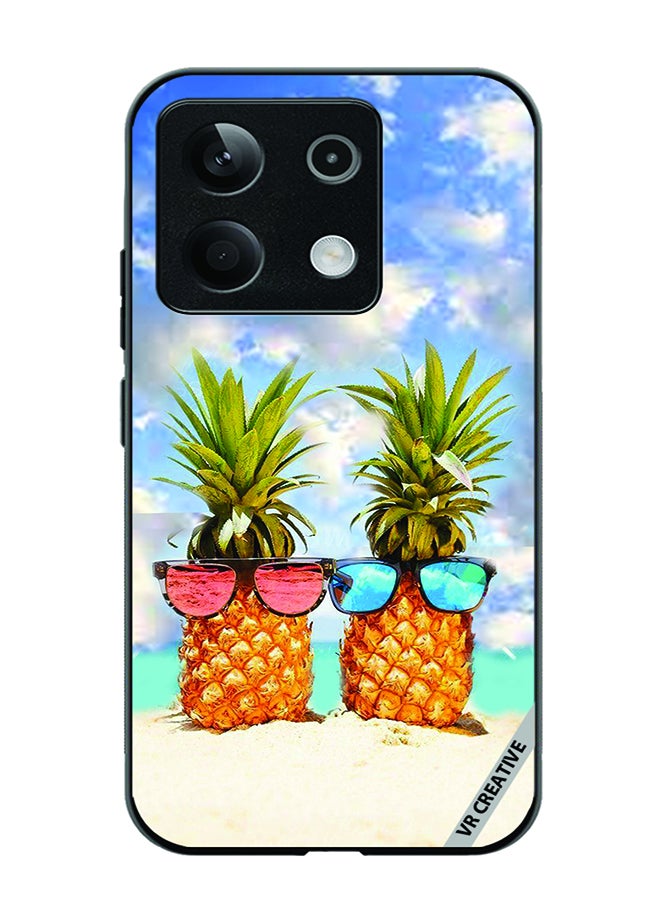 VR CREATIVE Protective Case Cover For Xiaomi Poco X6 Pineapple Design Multicolour - Image 1