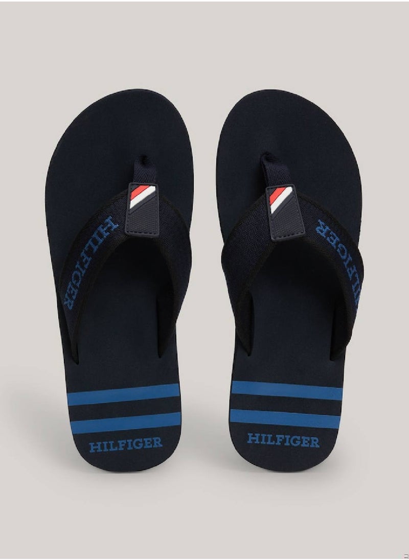 Men's Sporty Hilfiger Beach Flip Flops - Polyester, Blue - pzsku/ZDF036EA840AE6EA35314Z/45/_/1724216755/8bd052b3-b162-42d0-819c-57107da31ad5