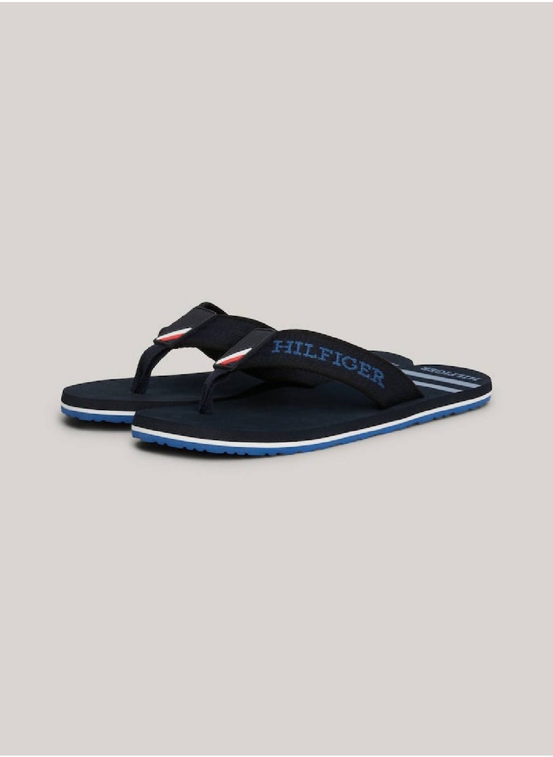 Men's Sporty Hilfiger Beach Flip Flops - Polyester, Blue - pzsku/ZDF036EA840AE6EA35314Z/45/_/1724216757/2537c9d8-bb0b-440a-ae0d-9381c8525e79