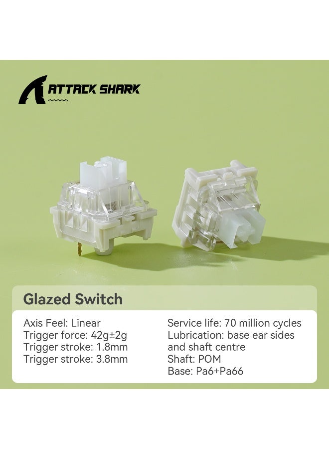 Attack Shark Hot-Swappable Mechanical Keyboard Switches (100 Pieces) - Image 3