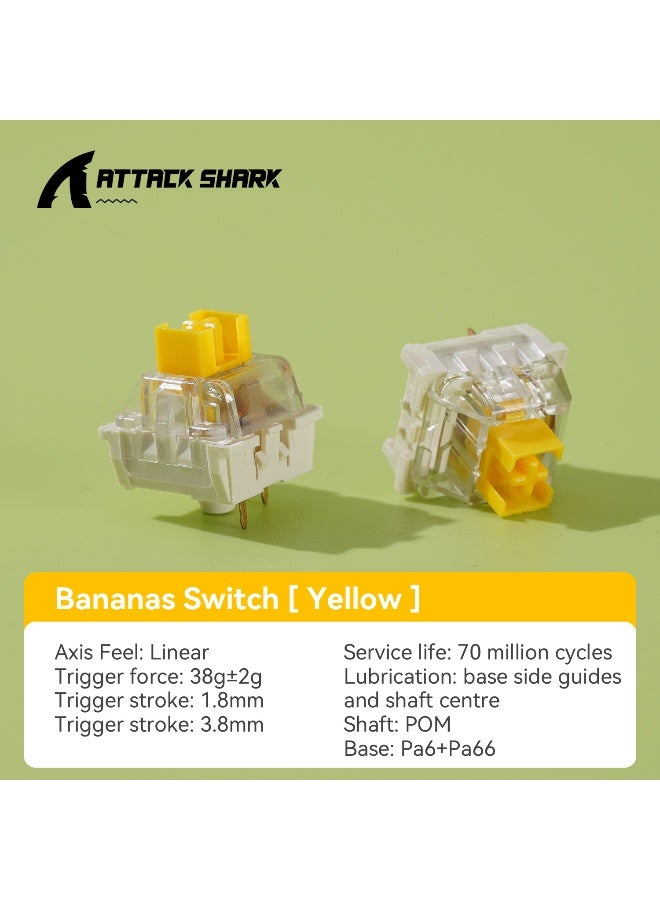 Attack Shark Hot-Swappable Mechanical Keyboard Switches (100 Pieces) - Image 2
