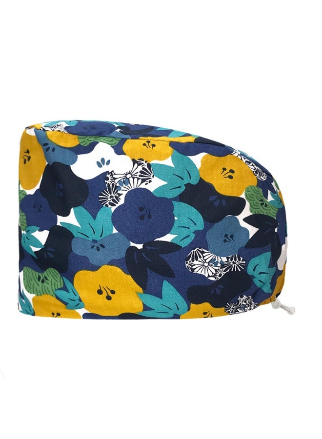 NIBEMINENT Scrub Caps Dust Proof Cap Nursing Work Hats  Cotton Women Men Veterinary Dental Clinic Chef Cooking Hats