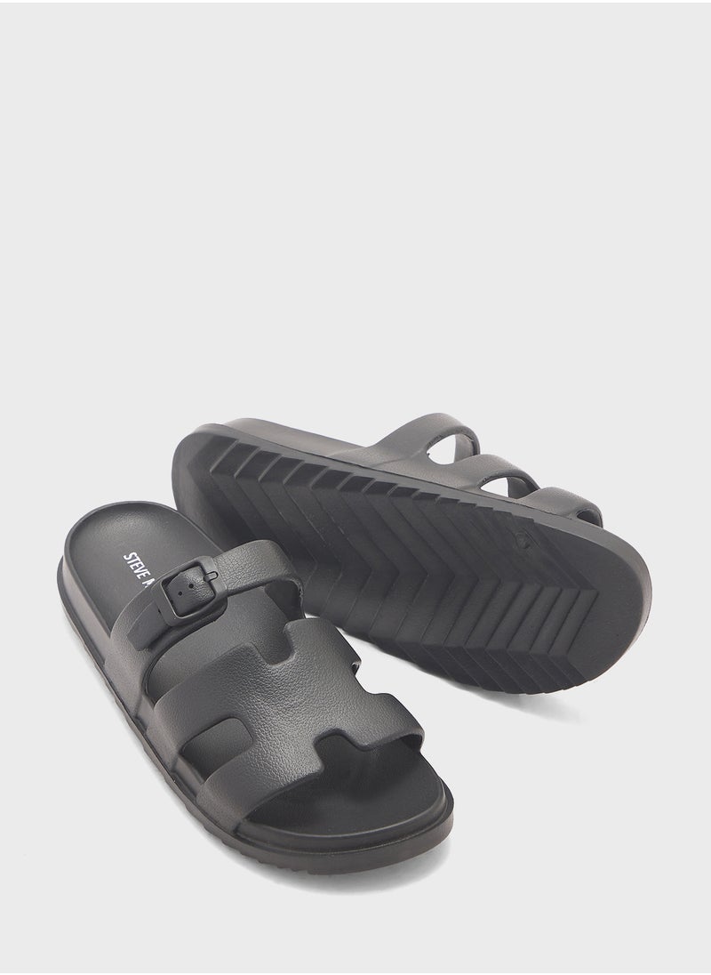 STEVE MADDEN Darliing Multi Strap Flat Sandals  - Image 3