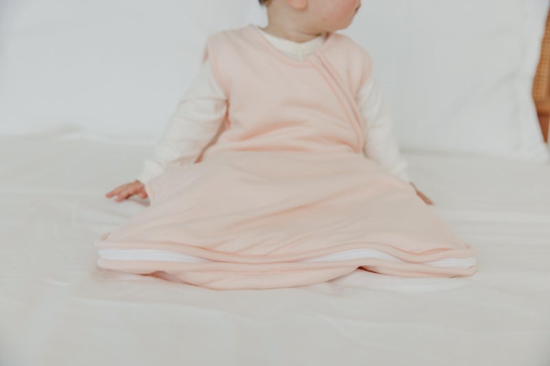 Copper Pearl Sleep Sack: Warm and Cozy Baby Bag in a Variety of Trendy Designs, Safe Alternative to Blankets, Sleeveless Baby Sleep Sack Swaddle Sizes Newborn to 24 Months - Blush - Image 5