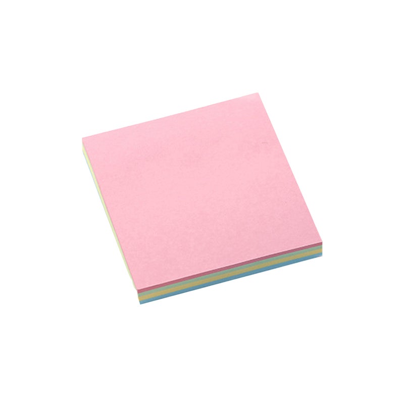3 * 3 Inch Color Square Sticky Notes 100 Sheets Self-Stick Notepad Memo Pads Sticker Paper for Office School Home Stationery Supplies - Image 1