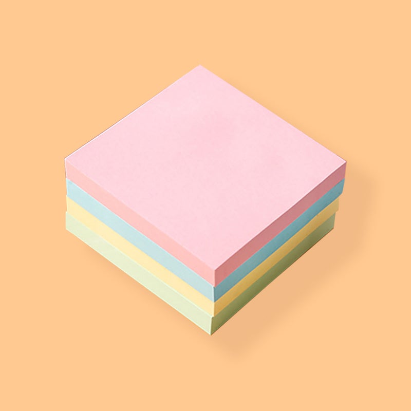 3 * 3 Inch Color Square Sticky Notes 100 Sheets Self-Stick Notepad Memo Pads Sticker Paper for Office School Home Stationery Supplies - Image 4