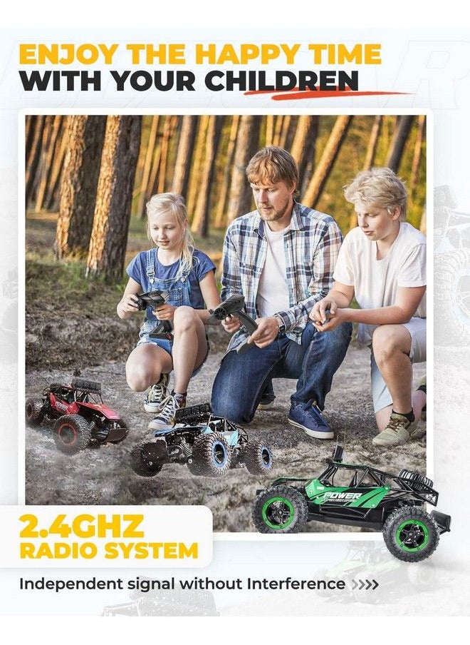 BEZGAR - Tb141 Rc Cars1:14 Scale Remote Control Car, 2Wd High Speed 20 Km/H All Terrains Electric Toy Off Road Rc Car Vehicle Truck Crawler With Two Rechargeable Batteries For Boys Kids And Adults - Image 1