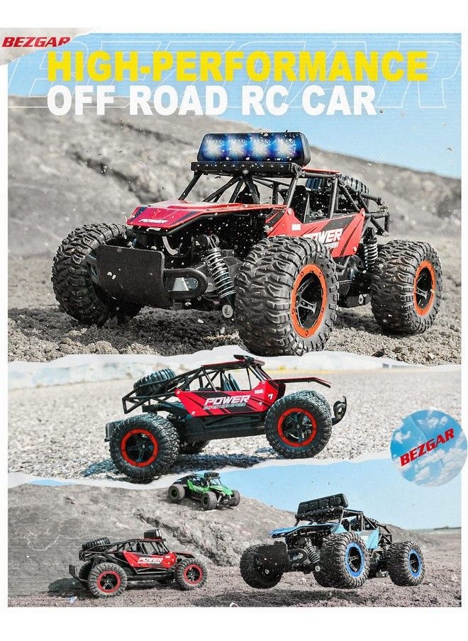 BEZGAR - Tb141 Rc Cars1:14 Scale Remote Control Car, 2Wd High Speed 20 Km/H All Terrains Electric Toy Off Road Rc Car Vehicle Truck Crawler With Two Rechargeable Batteries For Boys Kids And Adults - Image 1