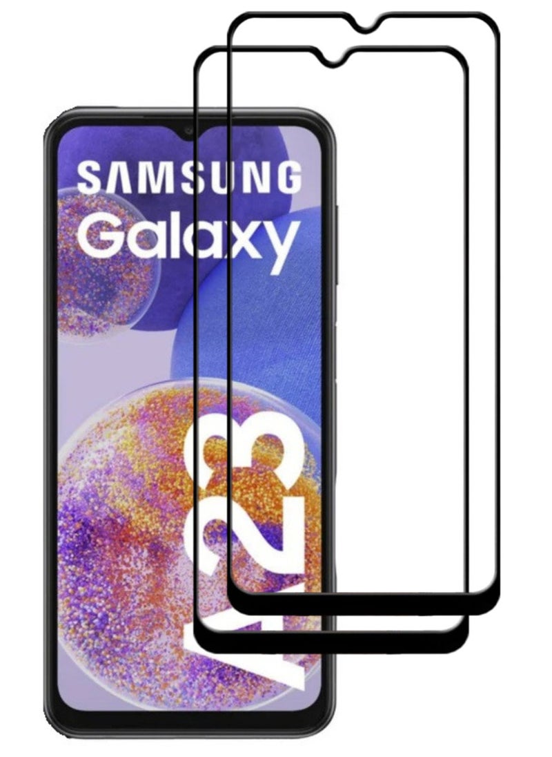 ACLIX 2 Pieces Antistatic ESD Dustproof Premium Quality High Definition Tempered Glass Screen Protector Designed For Samsung Galaxy A23 - Image 1