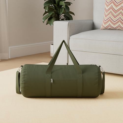 Vorspack Duffel Bag 28 Inches Foldable Lightweight Gym Bag with Inner Pocket for Travel Sports - Green - Image 2