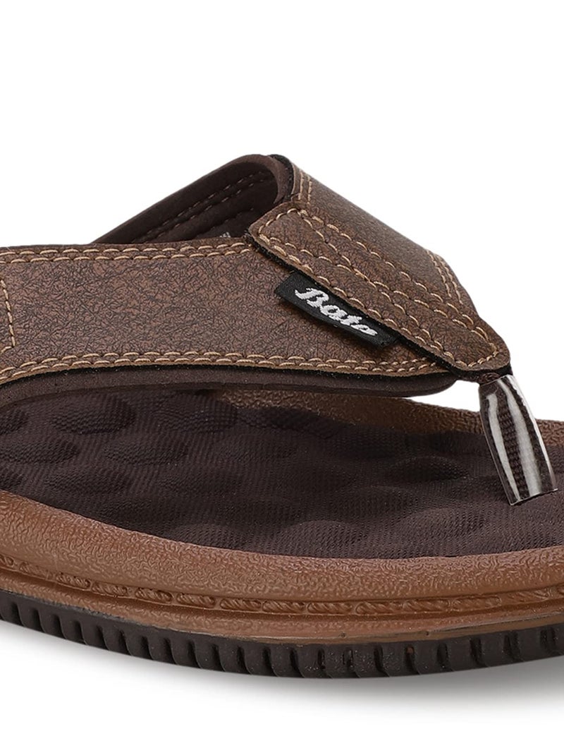 Bata باتا نعال JOY للرجال (8714812_BROWN_9 UK) - Image 4