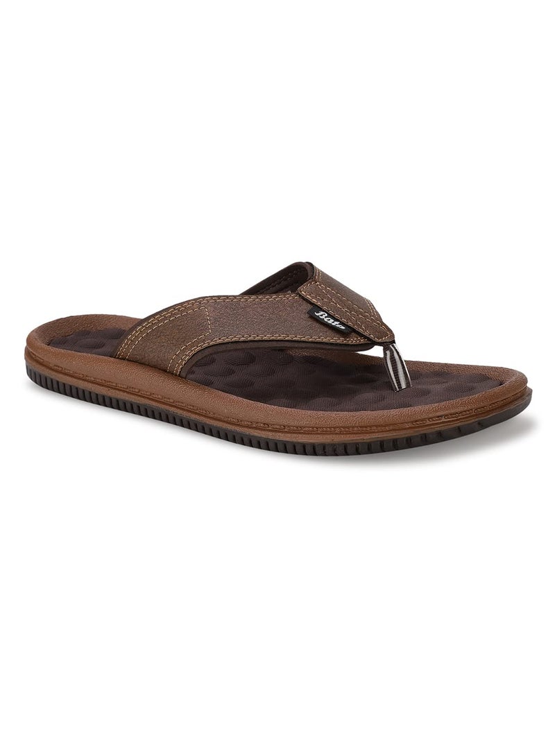Bata باتا نعال JOY للرجال (8714812_BROWN_9 UK) - Image 2