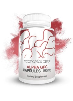 Nootropics Depot Alpha Gpc Capsules ; 150Mg ; 180 Count ; Cholinergic Supplement ; Brain Health Supplement ; Supports Healthy Brain Function ; Enhance Cognition Memory + Focus  - Image 3