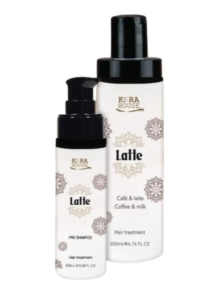 KERA HOUSE 2-Piece Hair Treatment Coffee & Milk 200 ml & Shampoo 100 ml Latte Kera House  - Image 1