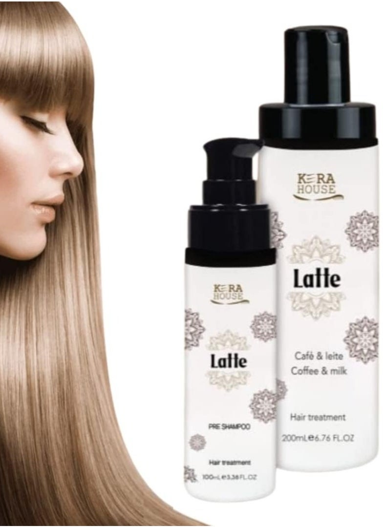 KERA HOUSE 2-Piece Hair Treatment Coffee & Milk 200 ml & Shampoo 100 ml Latte Kera House  - Image 2